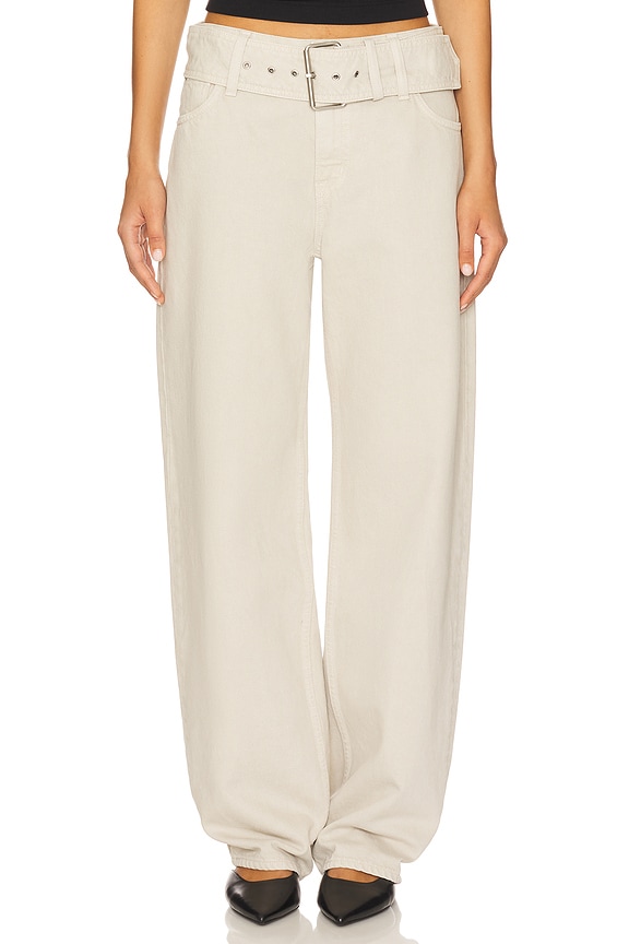 view 2 of 8 Eliza Belted Boyfriend in Sandstone