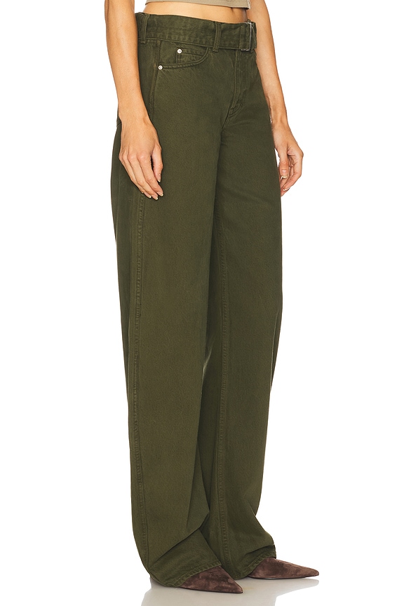 view 2 of 6 Belted Austen Low Rise Curve in Dark Olive