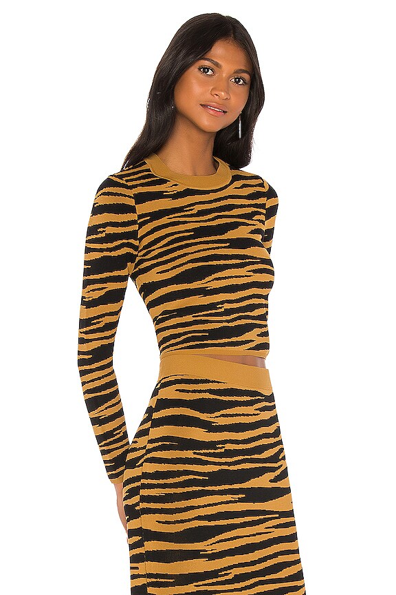 view 2 of 4 Toni Long Sleeve Sweater in Black & Gold