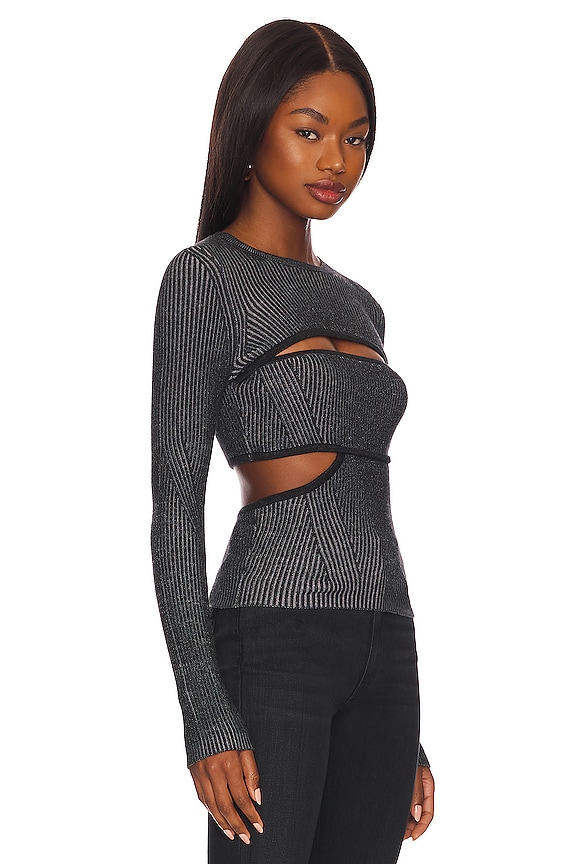 view 2 of 4 СВИТЕР KASIA in Thunder with Black