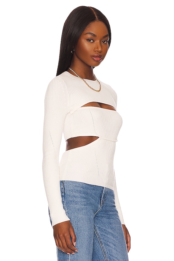 view 2 of 4 Kasia L/S Bandeau Sweater in Chalk