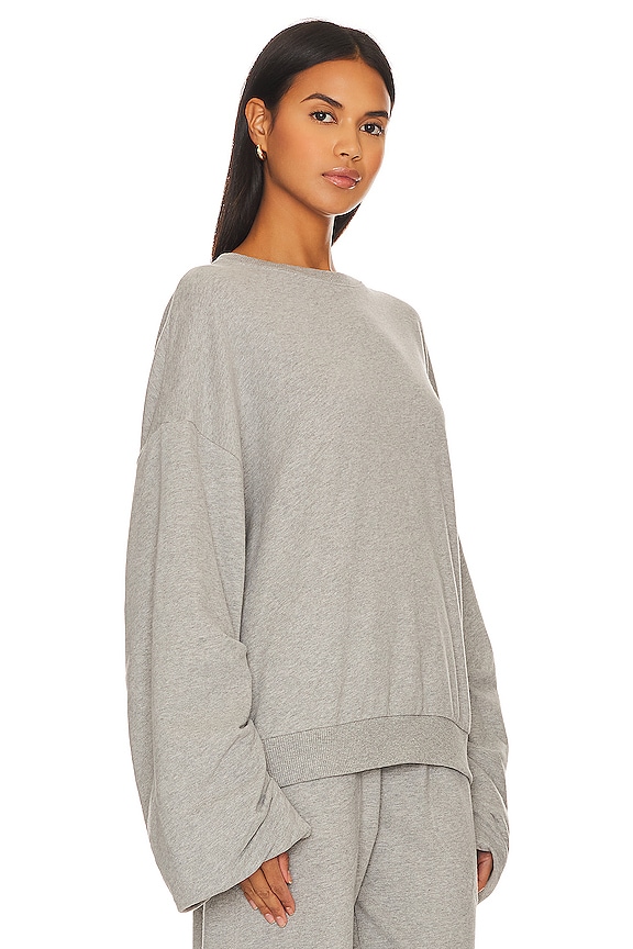 view 2 of 4 SUDADERA GATHER in Heather Grey