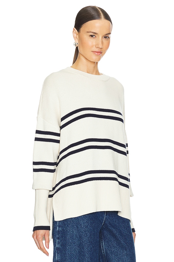 view 2 of 4 Astrid Pullover in Ivory & Navy