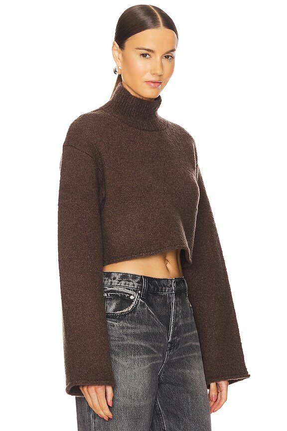view 2 of 4 Emily Turtleneck Sweater in Chocolate