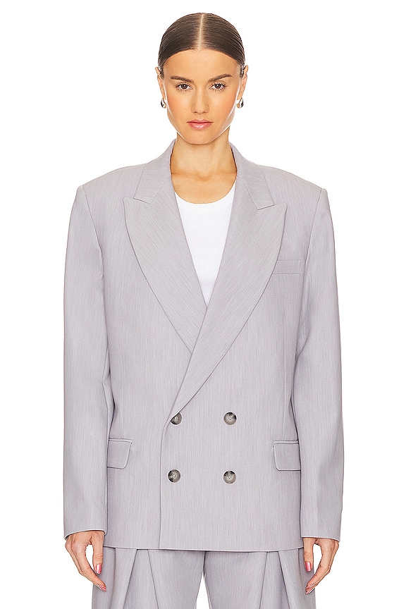 view 2 of 5 VESTE NOLAN DOUBLE BREASTED in Heather Grey
