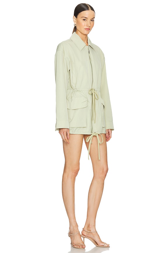 view 2 of 3 Tech Gabardine Parka Jacket in Light Olive
