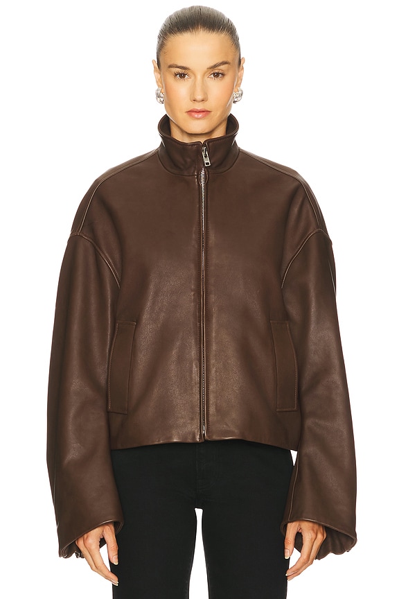 view 2 of 6 BLOUSON ROMY in Chocolate Brown