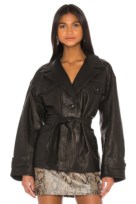 view 2 of 5 Moises Leather Jacket in Black