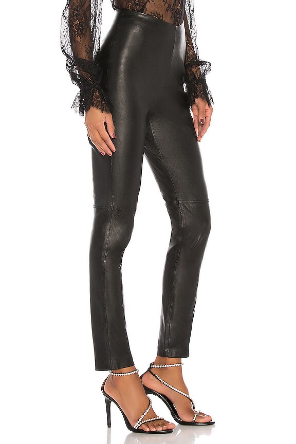 view 2 of 6 LEGGINGS DE CUERO MACI in Black