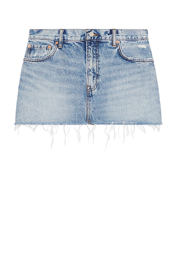 view 1 of 4 Maren Mini Skirt in Bluebird Fray