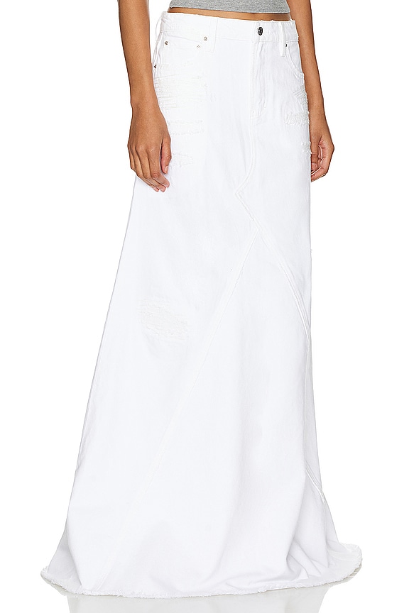 view 2 of 4 Fiona Godet Maxi Skirt in White Rip