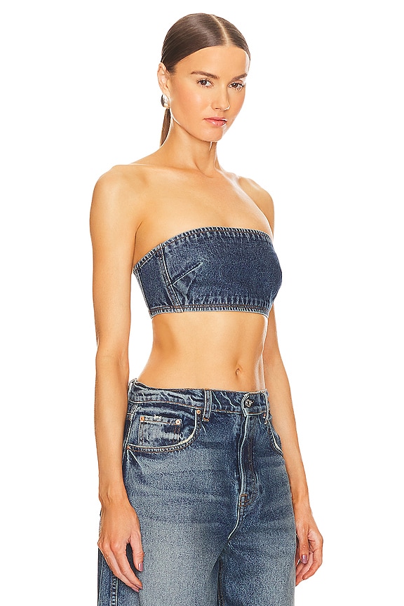 view 2 of 4 Lilah Denim Tube Top in Austin