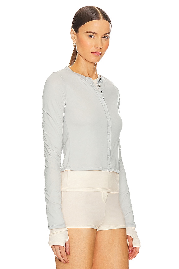 view 2 of 4 CONJUNTO DE CAMISETA LAYERING CARDIGAN in Grey & Birch Beige