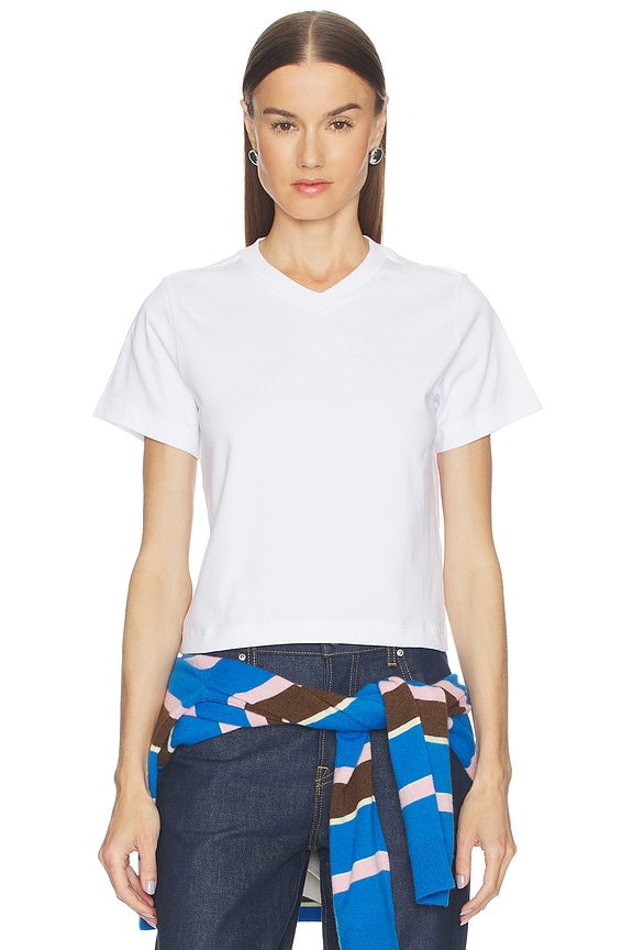 view 1 of 5 V-neck Boy Tee in White