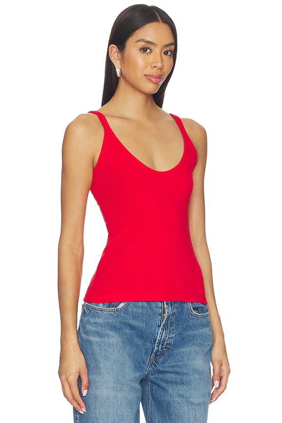 view 2 of 5 U-NECK TANK タンクトップ in Red