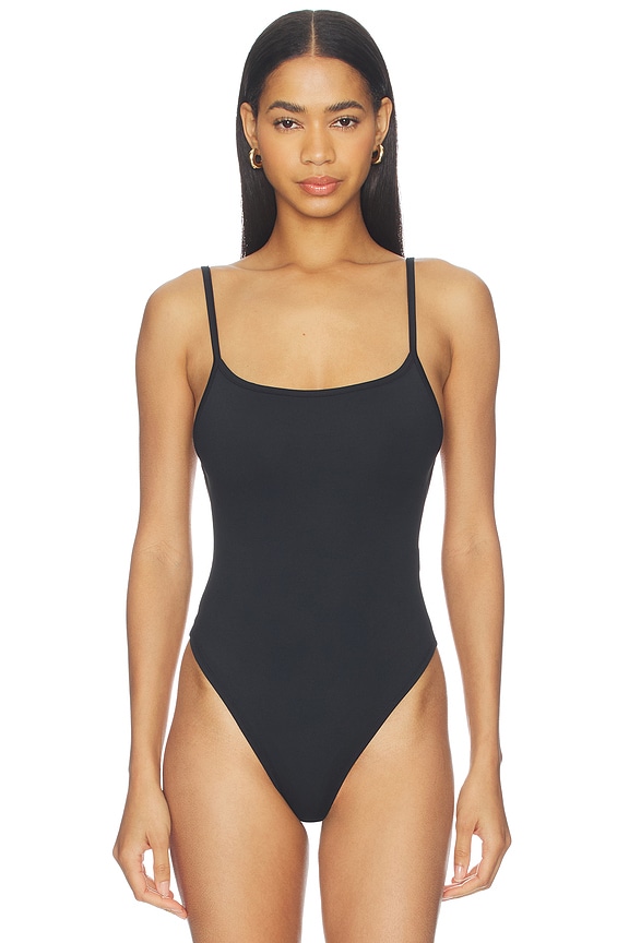 view 2 of 7 Open-back Bodysuit in Black