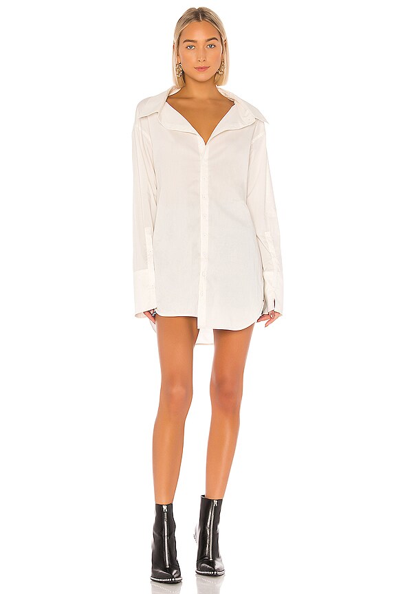 view 2 of 4 BF Button Down Blouse in White