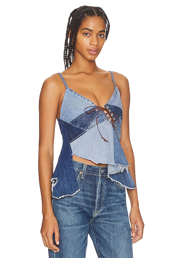 view 2 of 5 Arusha Top in Medium Blue