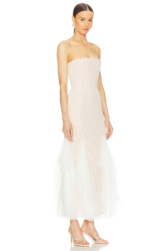 view 2 of 4 Alizee Strapless Dress in White