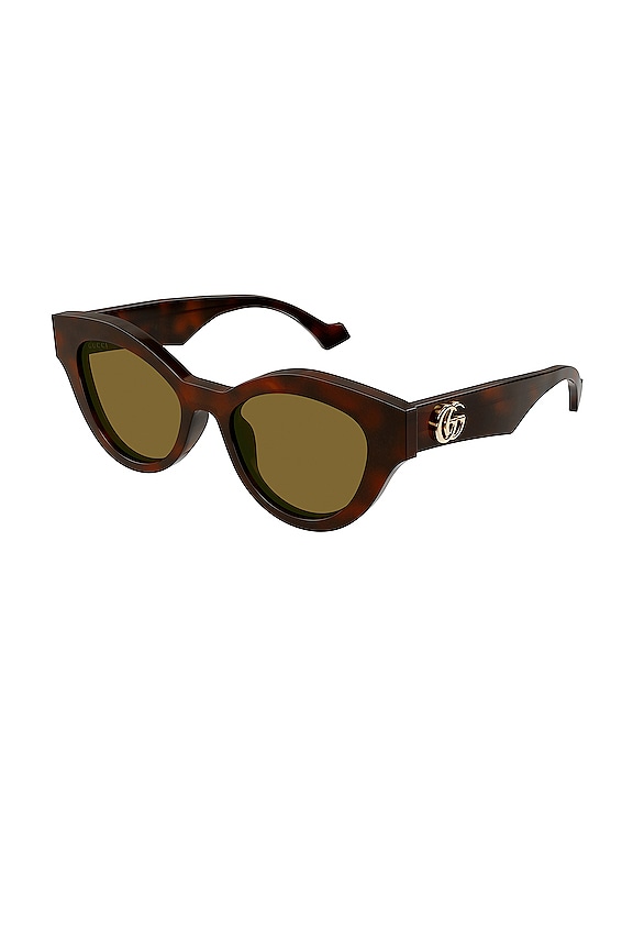 view 2 of 2 Generation Cat Eye in Shiny Dark Havana & Solid Tabac