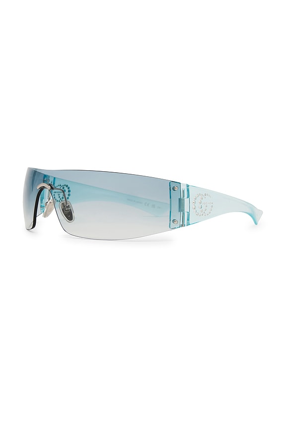 view 2 of 3 LUNETTES DE SOLEIL LEONIE in Silver & Light Blue