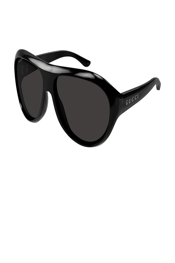view 2 of 3 LUNETTES DE SOLEIL ROUND in Black And Grey