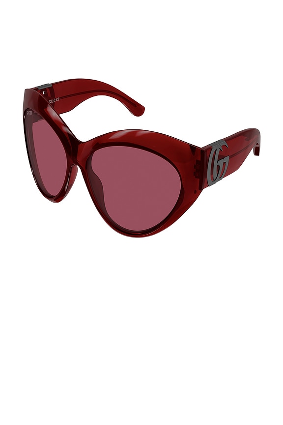 view 2 of 3 GAFAS DE SOL CAT EYE  in Red