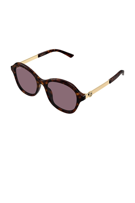 view 2 of 3 GAFAS DE SOL ROUND  in Havana Gold And Violet