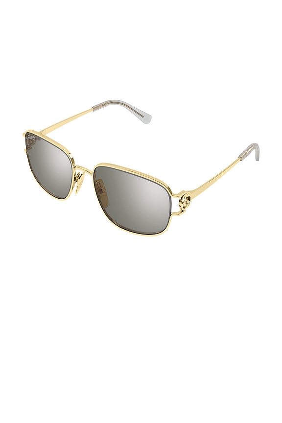 view 2 of 3 LUNETTES DE SOLEIL RECTANGULAR  in Gold And Grey