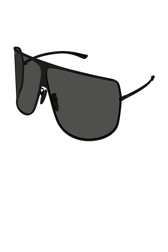 view 2 of 3 LUNETTES DE SOLEIL GEOMETRICAL in Black And Smoke
