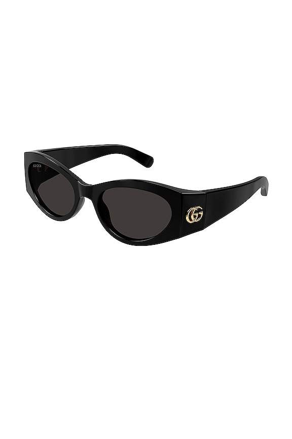view 2 of 3 GG Corner Cat Eye Sunglasses in Black