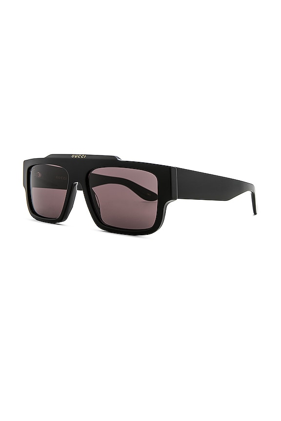 view 2 of 3 Flat Top Sunglasses in Black & Grey