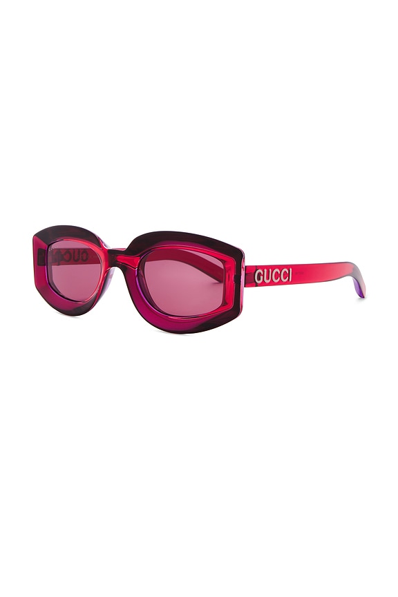 view 2 of 3 Sunset Boulevard Sunglasses in Red & Violet