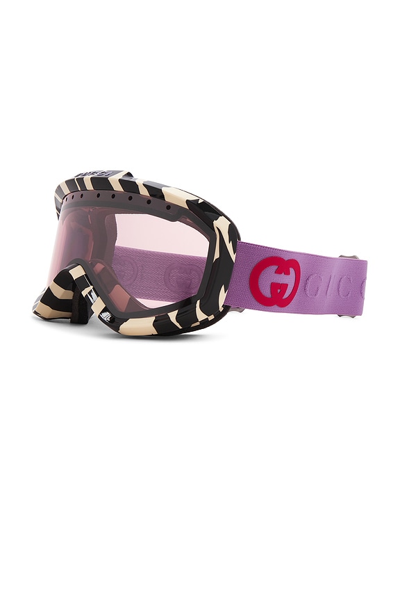 view 2 of 3 ЗАЩИТНЫЕ ОЧКИ SKI MASK in Ivory, Violet, & Silver