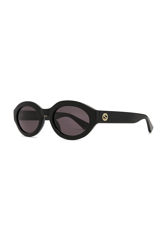 view 2 of 3 Oval Sunglasses in Black