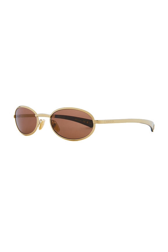 view 2 of 3 Rodeo Drive Sunglasses in Gold & Brown