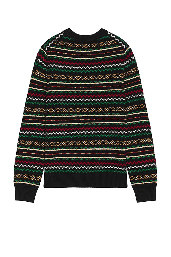 view 2 of 3 Lodge Crew Neck Sweater in Cashmere Blend in Black Combo