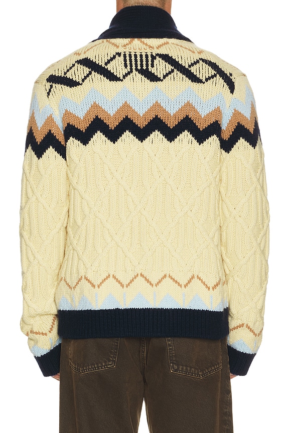 view 2 of 4 Peak Cardigan in Custard Combo