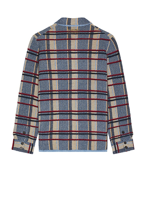 view 2 of 4 Plaid Work Shirt in Heather Blue Combo