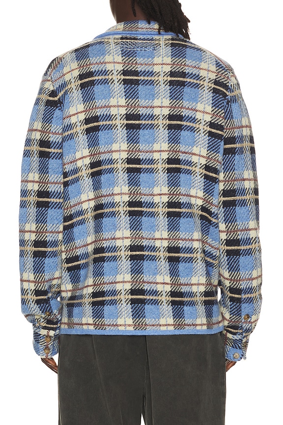 view 2 of 4 Plaid Work Shirt in Delft Blue Combo