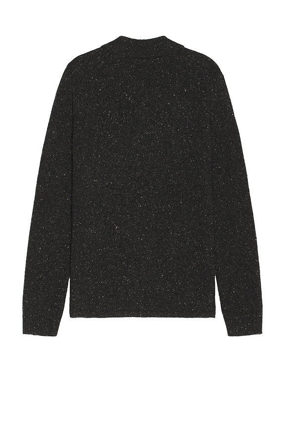 view 2 of 3 Button Up! Shirt In Recycled Cashmere in Charcoal