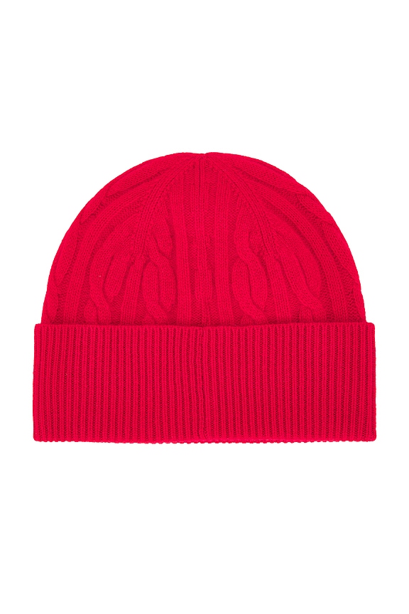 view 2 of 2 Cable Beanie in True Red