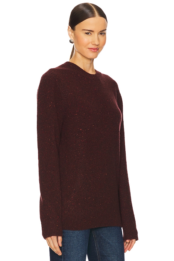 view 2 of 5 All Day Crew Cashmere Sweater in Plum