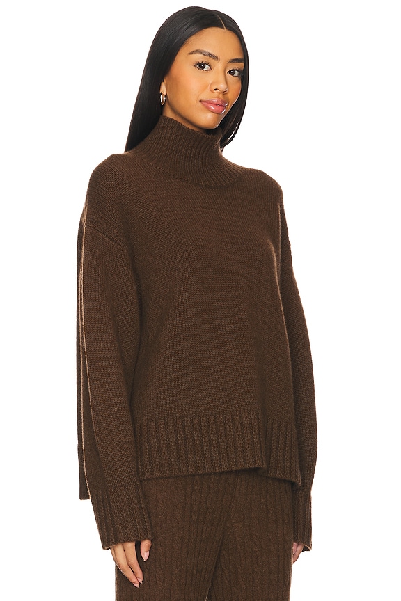 view 2 of 4 Cozy Cashmere Turtleneck Sweater in Chestnut