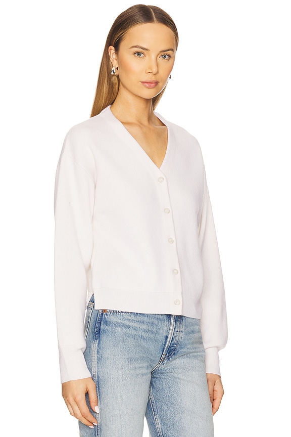 view 2 of 8 Collegiate Cashmere Cardigan in Cream