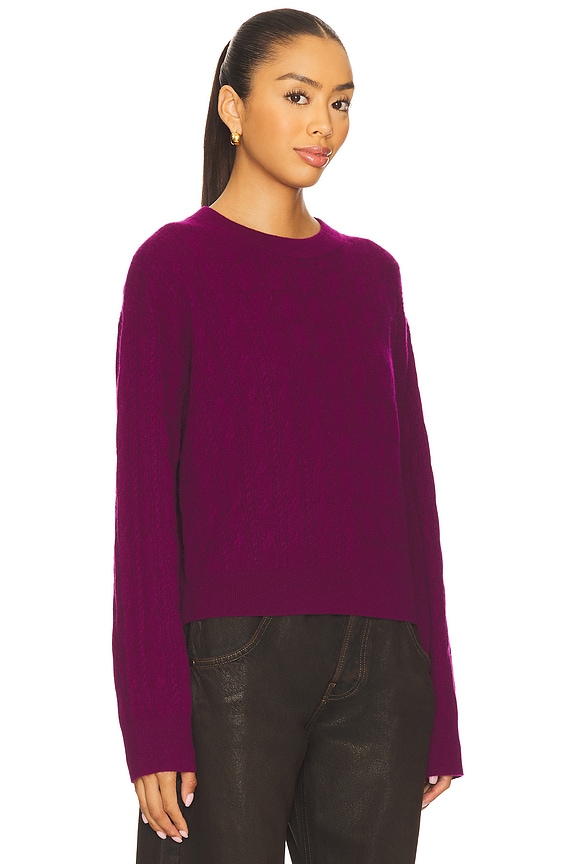 view 2 of 4 СВИТЕР in Aubergine