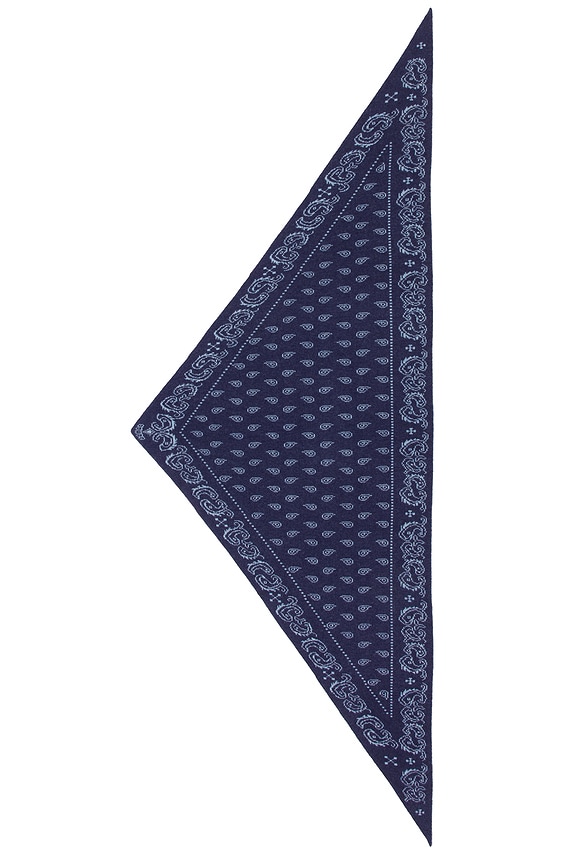 view 2 of 3 The Wild Rag in Indigo & Light Blue