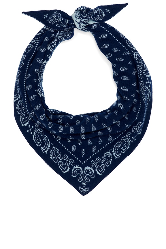 view 1 of 4 ÉCHARPE WILD RAG in Navy & Clear Sky