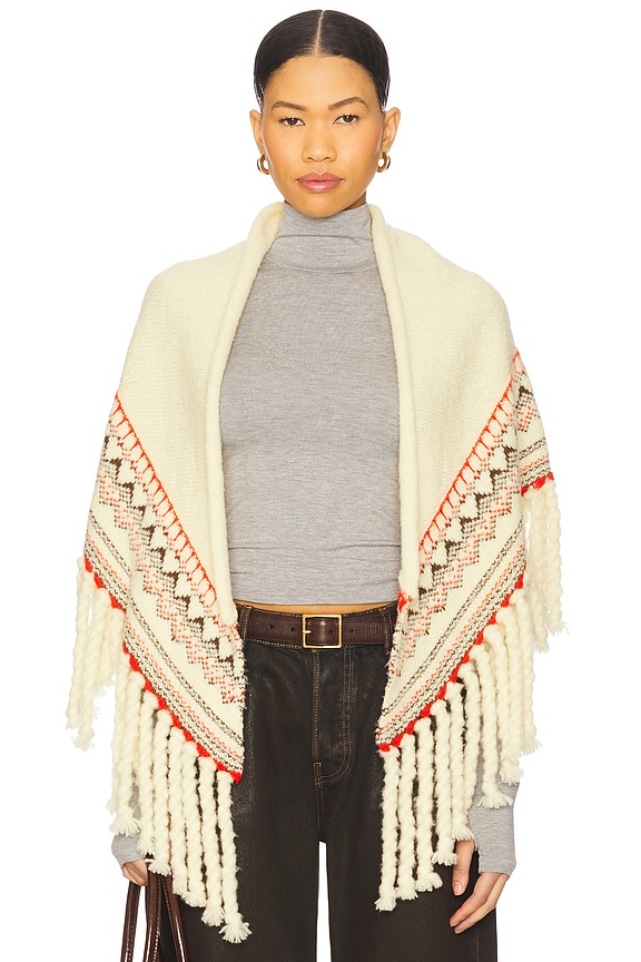 view 2 of 5 Cloud Chalet Shawl in Mist Combo