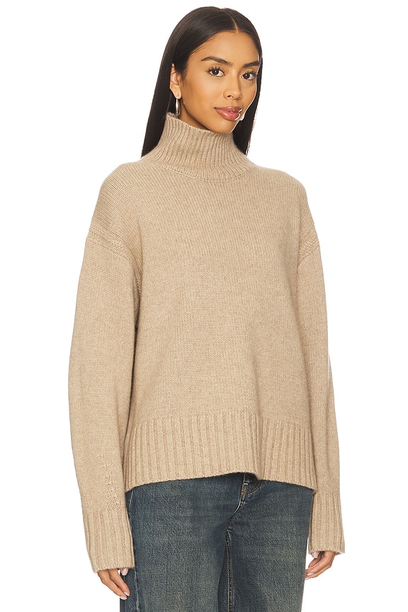 view 2 of 4 Cozy Turtleneck Sweater in Taupe